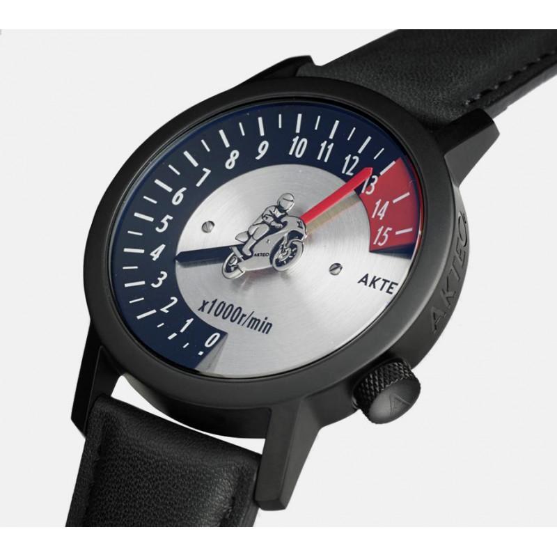 Montre Moto Course PVD Noir  42 - AKTEO Image secondaire du produit