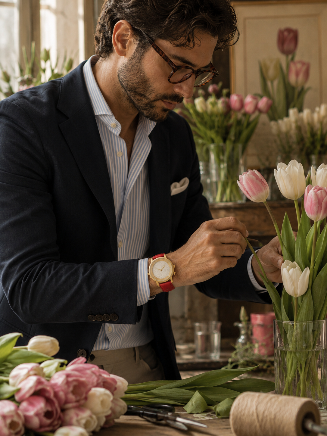 Montre Novocento Tulipe Or 38 - AKTEO-Magna-Carta