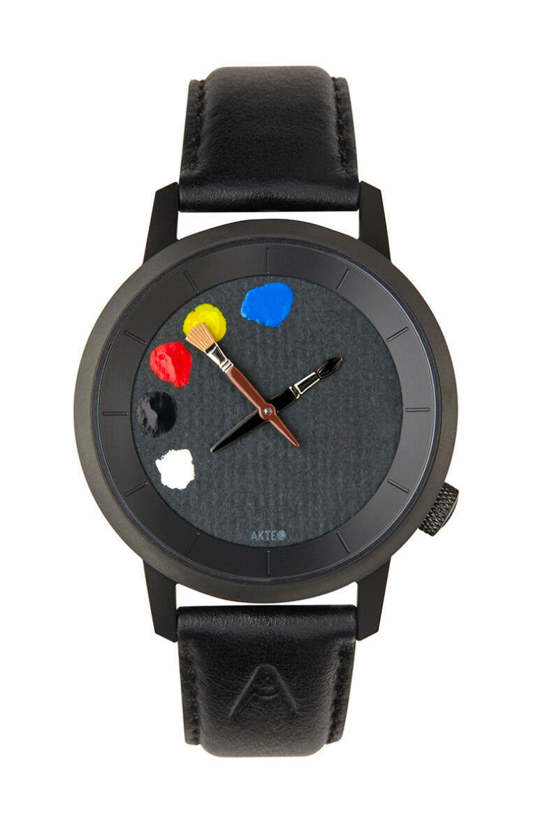 Montre Peinture 01 Black W 38 - AKTEO-Magna-Carta