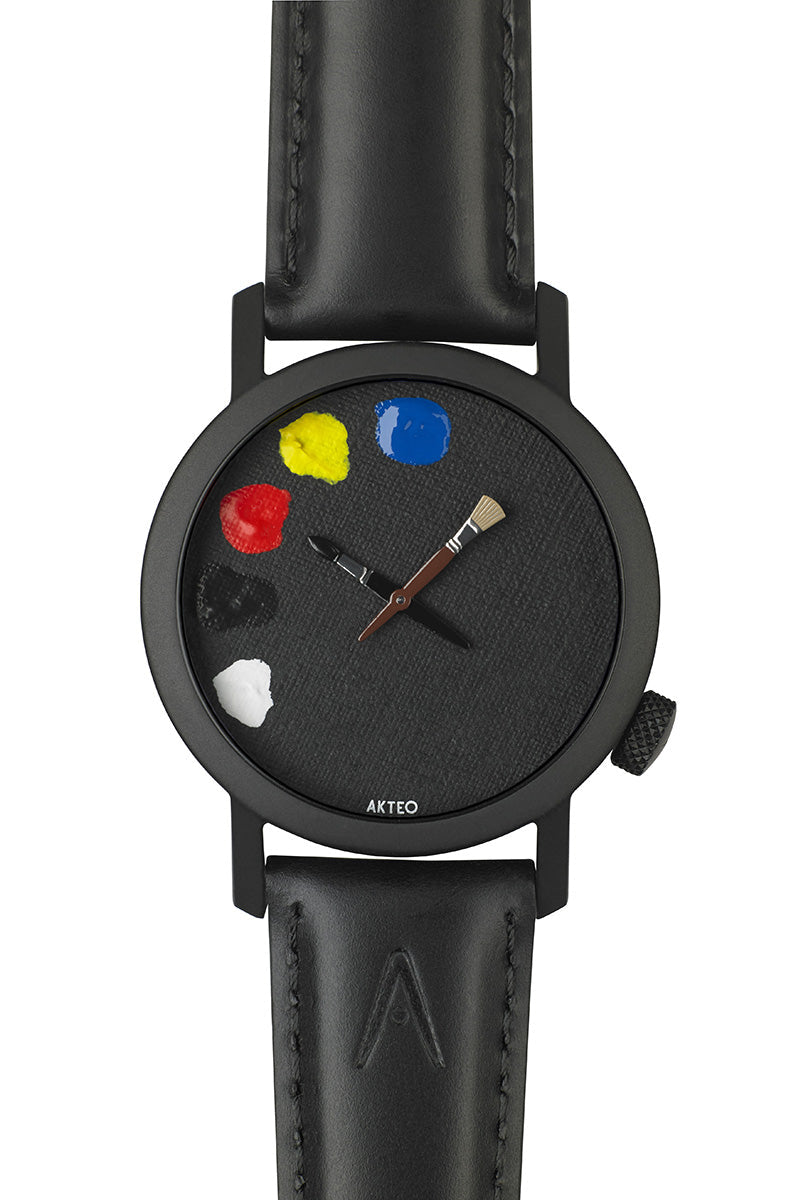 Montre Peinture 01 PVD Noir 42 - AKTEO Image secondaire du produit