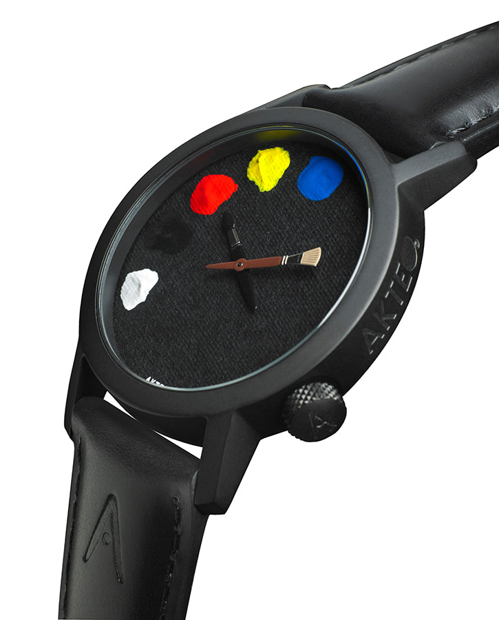 Montre Peinture 01 PVD Noir 42 - AKTEO-Magna-Carta Image principale du produit