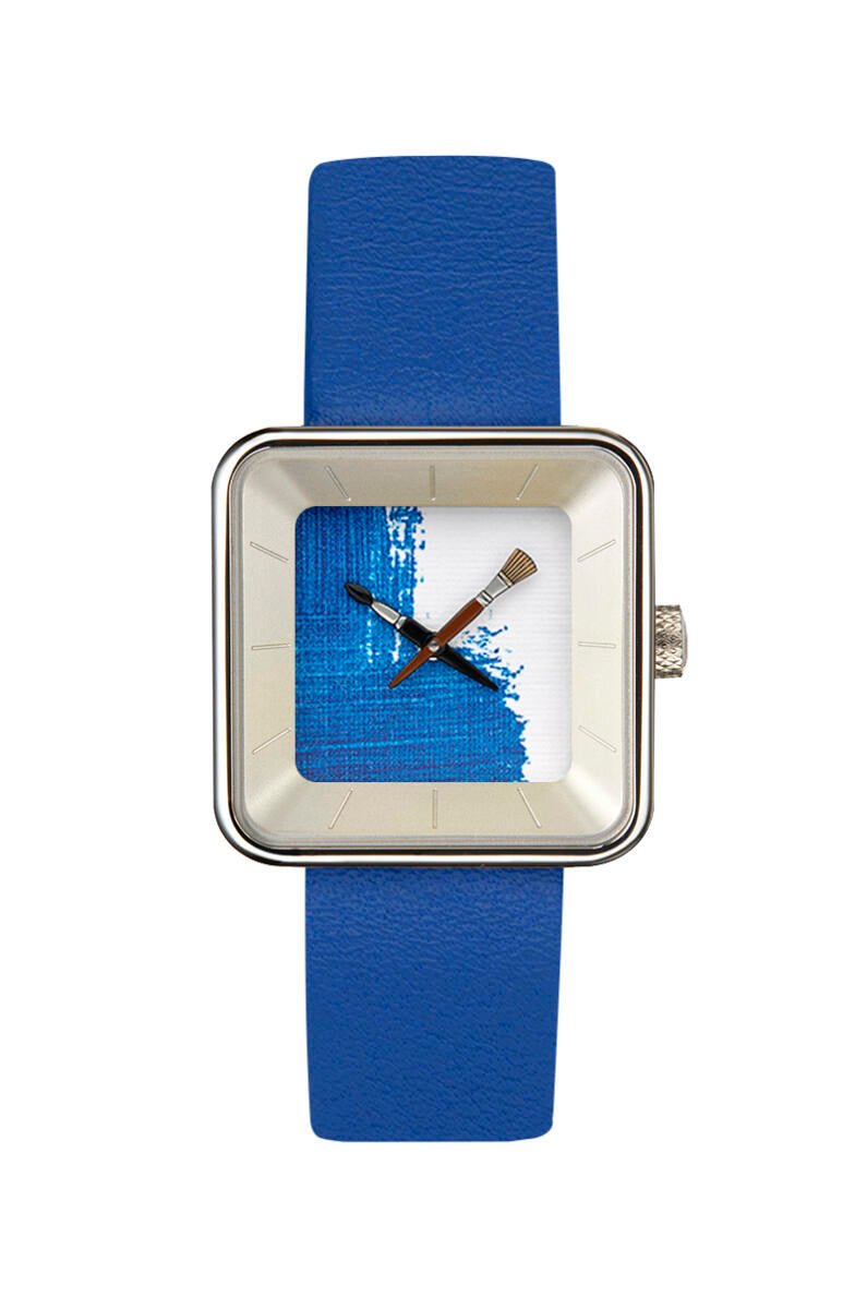 Montre Peinture bleue square 29 - AKTEO-Magna-Carta Image principale du produit
