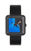 Montre Peinture bleue square black 35 - AKTEO-Magna-Carta