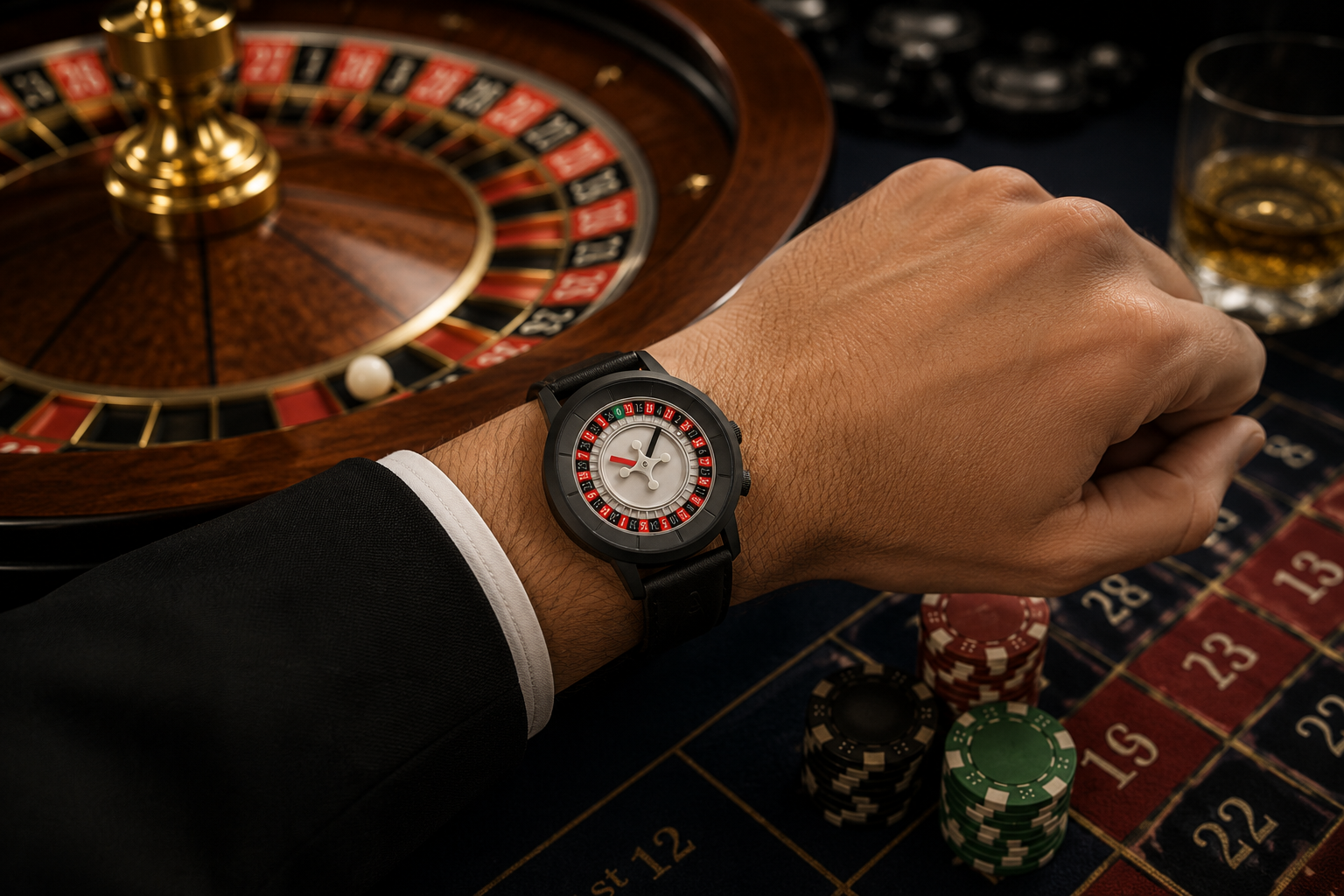 Montre Roulette PVD noir 38 - AKTEO Image secondaire du produit