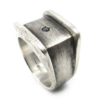 Squared Stone ring - Enri Mars