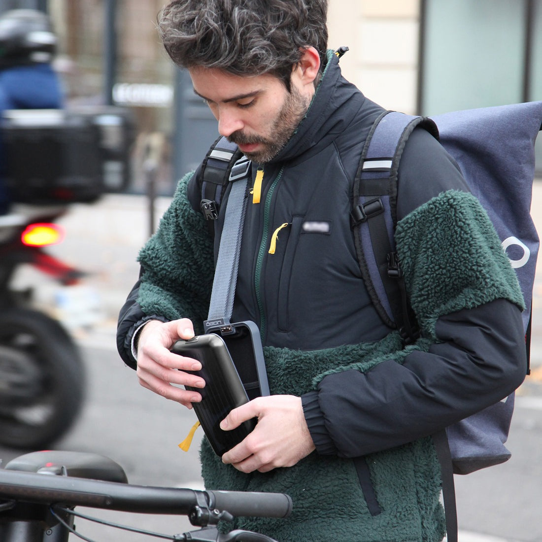 PHONE BAG - Black - Ogon-Magna-Carta