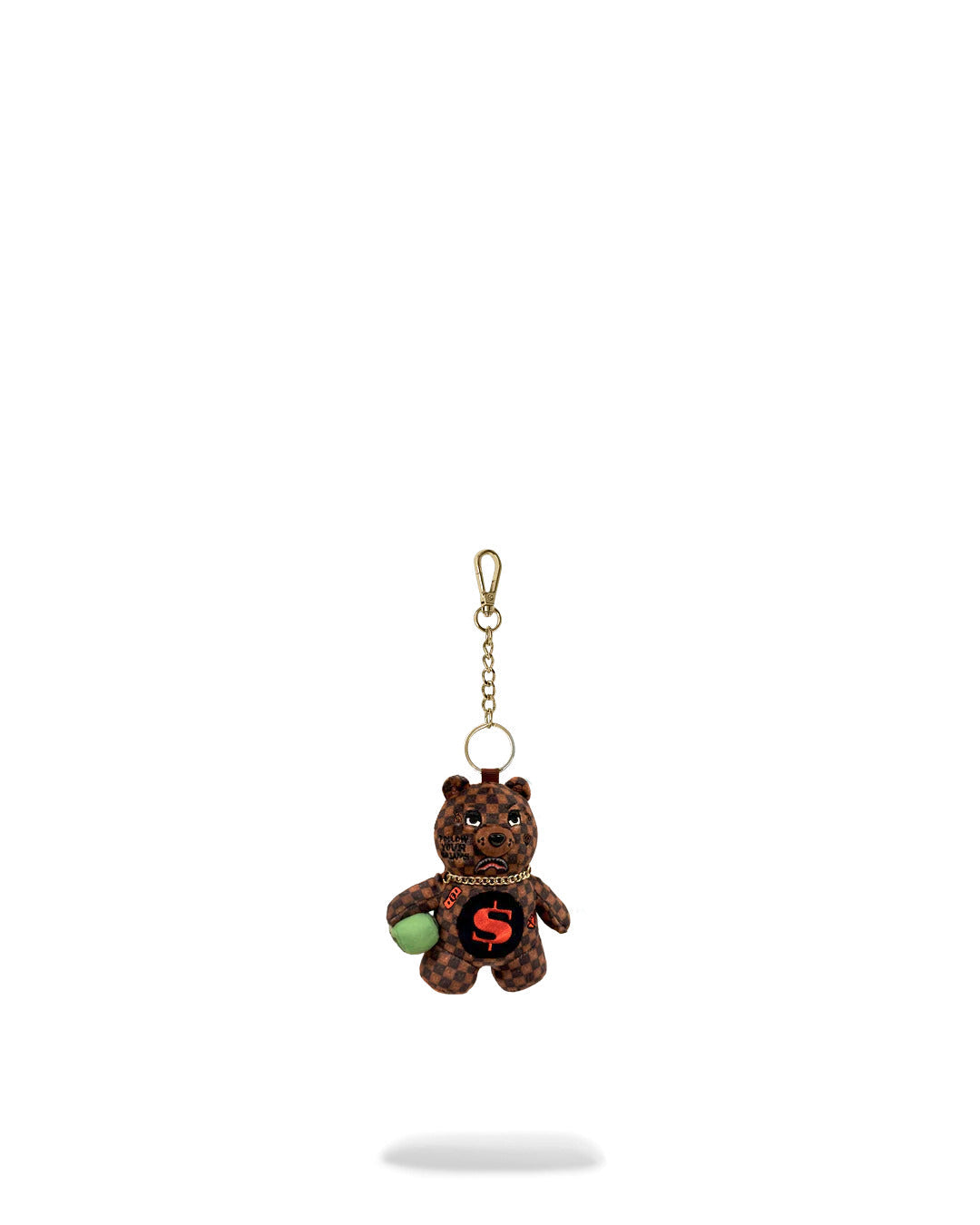 Porte-clés - SIP WTF BUBBLY BROWN CHECK BEAR KEYCHAIN - SPRAYGROUND-Magna-Carta Main image