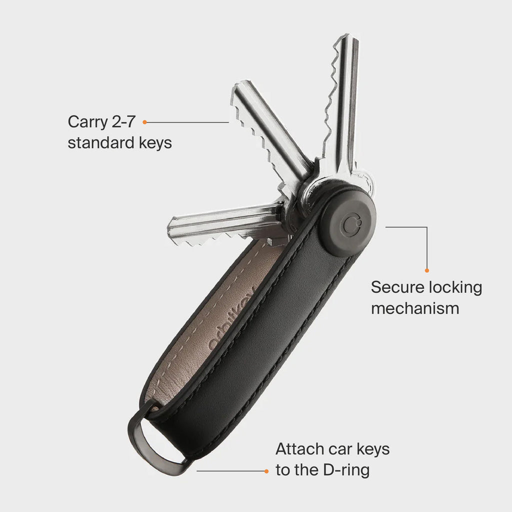 Porte clés - Cuir terracotta - Orbitkey