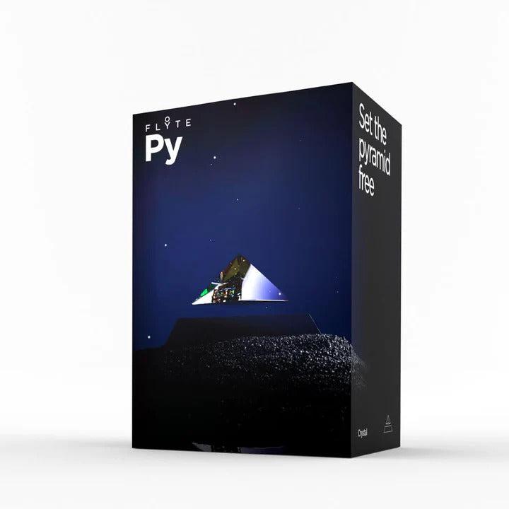 Pyramide en lévitation - Noir/Iridescent lumineux - Flyte Image secondaire du produit