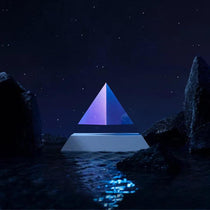 Pyramide en lévitation - Noir/Iridescent lumineux - Flyte-Magna-Carta