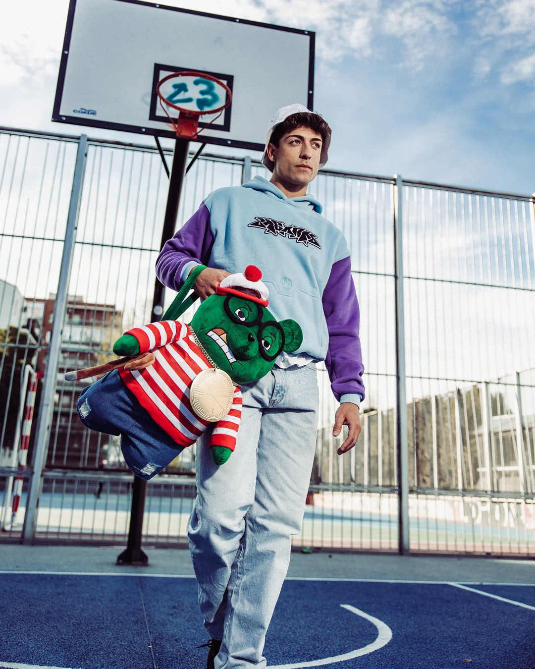 SAC À DOS - TEDDY BEAR WHERE'S WALDO - BACKPACK VERT - SPRAYGROUND-Magna-Carta