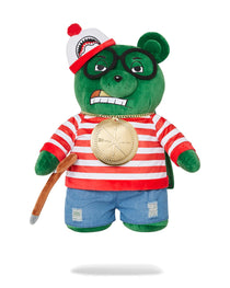 SAC À DOS - TEDDY BEAR WHERE'S WALDO - BACKPACK VERT - SPRAYGROUND-Magna-Carta