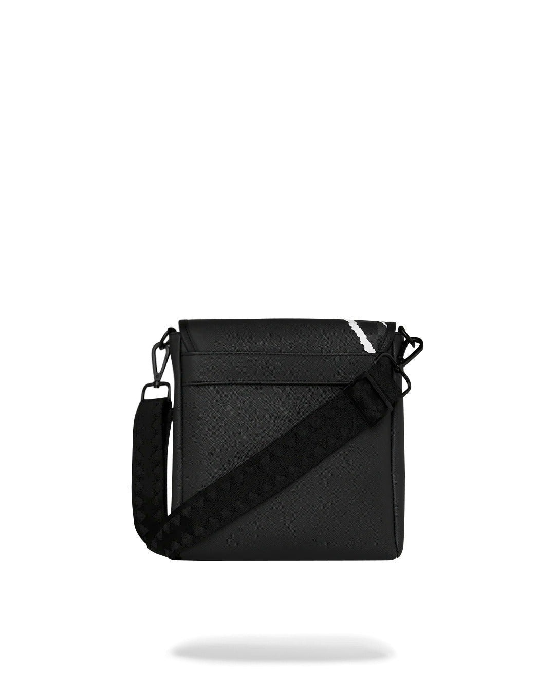 Sac - CENTER RIP REVEALING GRAY CHECK MESSENGER SLING - SPRAYGROUND-Magna-Carta
