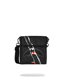 Sac - CENTER RIP REVEALING GRAY CHECK MESSENGER SLING - SPRAYGROUND-Magna-Carta