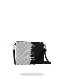 Sac - CREAM CHECK UNFINISHED SHARK CROSSBODY POUCHETTE - SPRAYGROUND-Magna-Carta