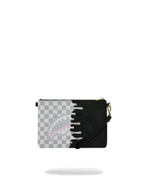 Sac - CREAM CHECK UNFINISHED SHARK CROSSBODY POUCHETTE - SPRAYGROUND-Magna-Carta