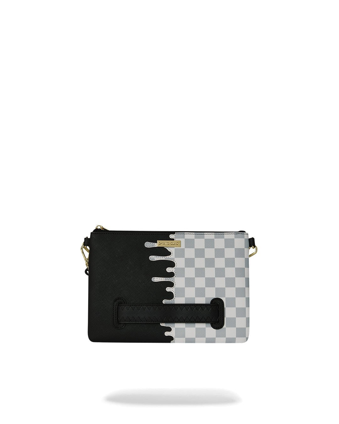 Sac - CREAM CHECK UNFINISHED SHARK CROSSBODY POUCHETTE - SPRAYGROUND-Magna-Carta