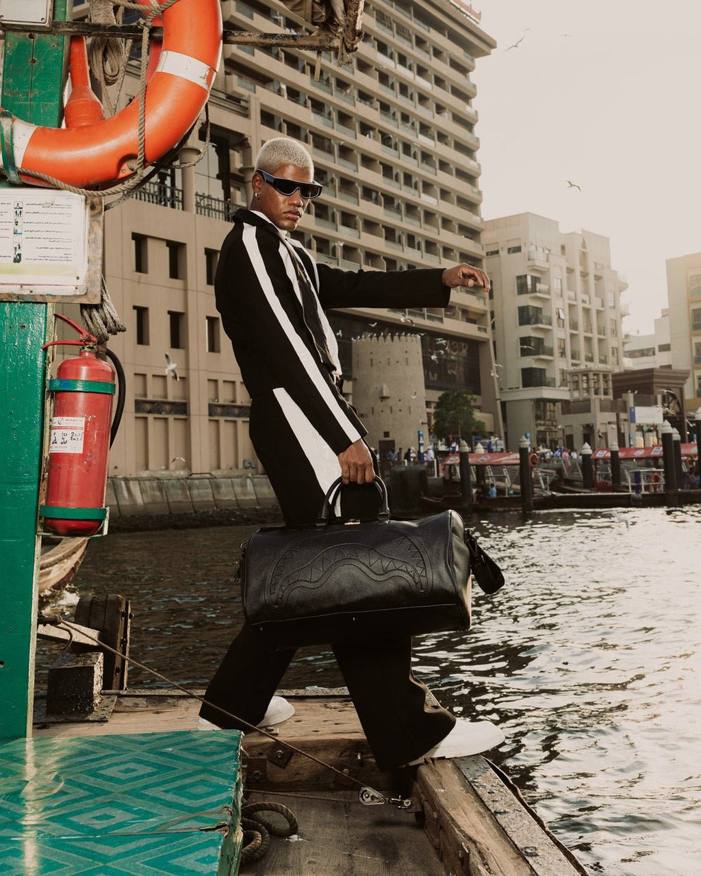 Sac - GOLD BRICK LUX LARGE DUFFLE - SPRAYGROUND-Magna-Carta