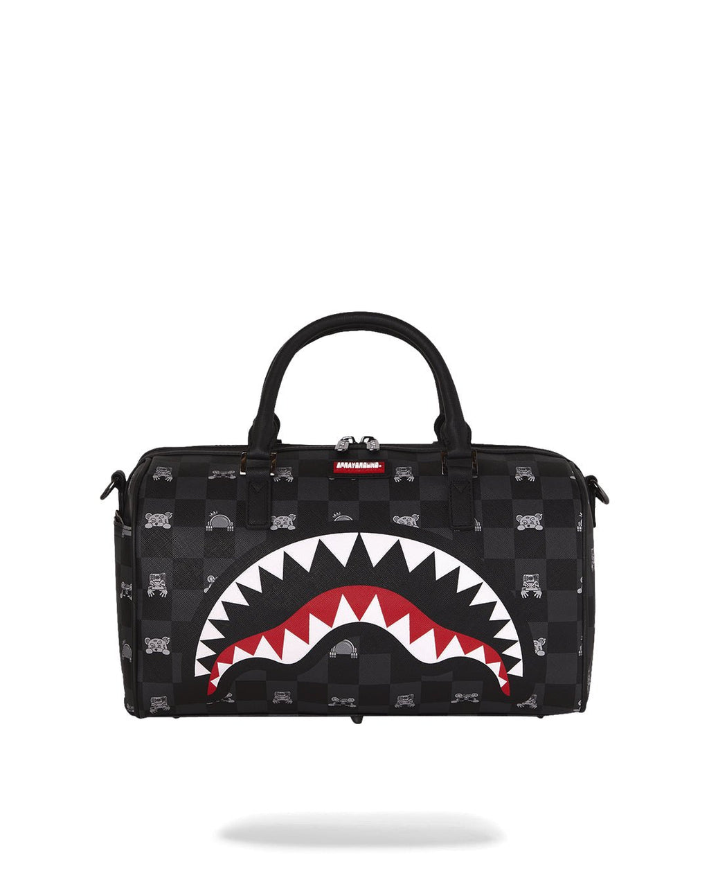 Sac - GRAY PEEKING CHARACTER CHECK MINI DUFFLE - SPRAYGROUND-Magna-Carta