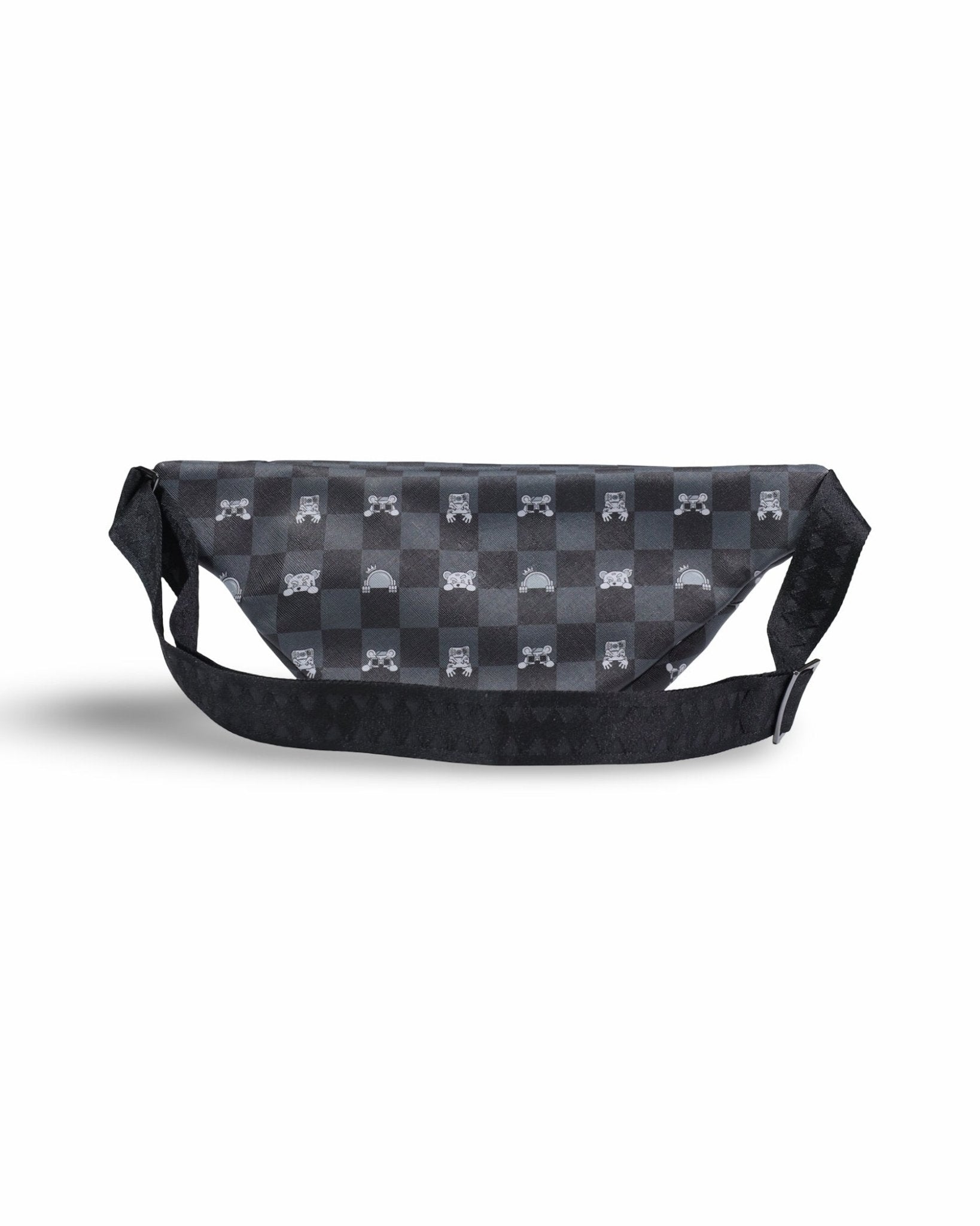 Sac - GRAY PEEKING CHARACTER CHECK SAVVY CROSSBODY - SPRAYGROUND-Magna-Carta