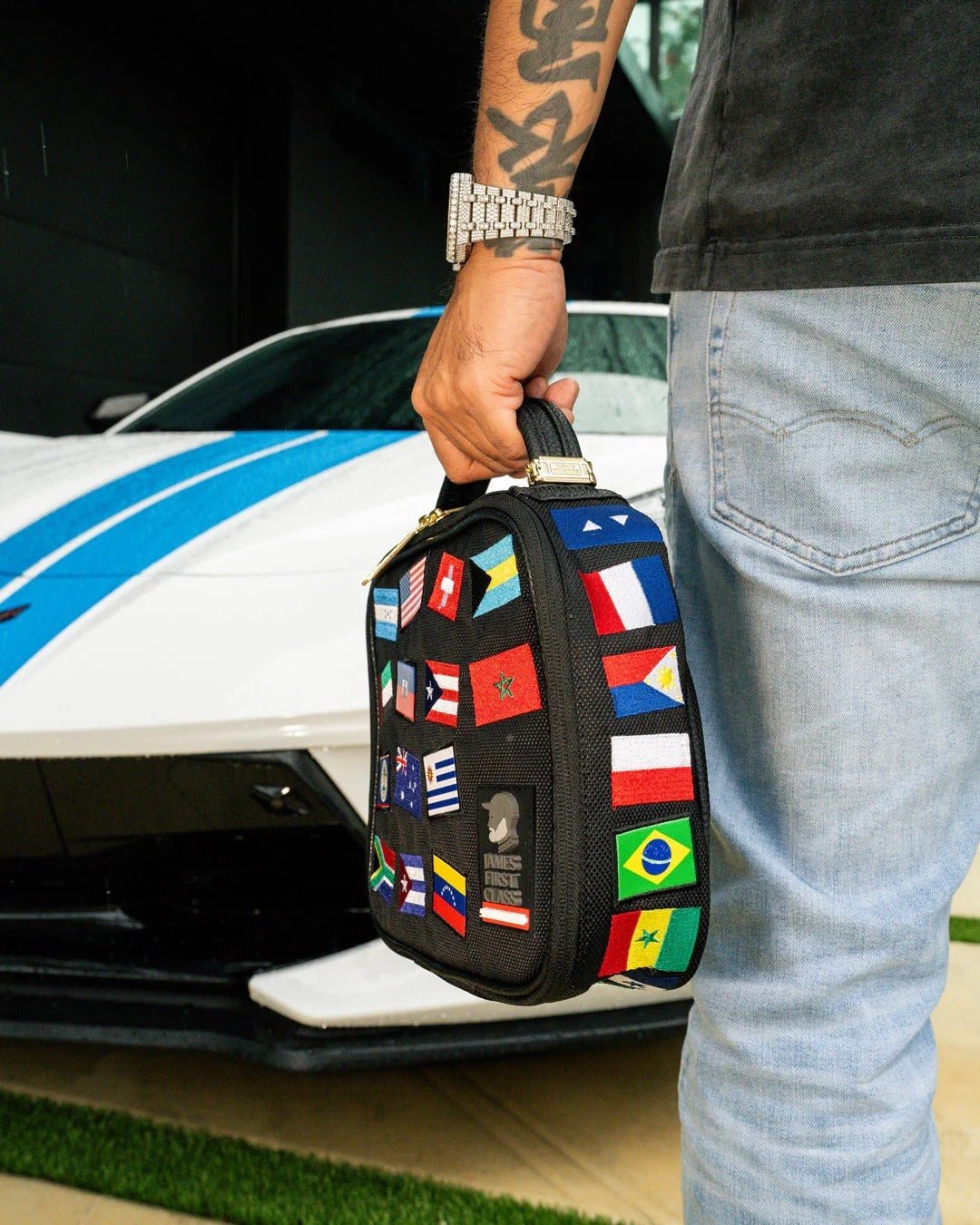 Sac - JAMES FLAGS SNACKPACK - SPRAYGROUND Image secondaire du produit