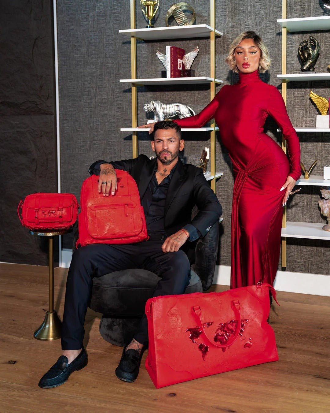 Sac - JAMES GLOBAL RED CROSSBODY - SPRAYGROUND-Magna-Carta