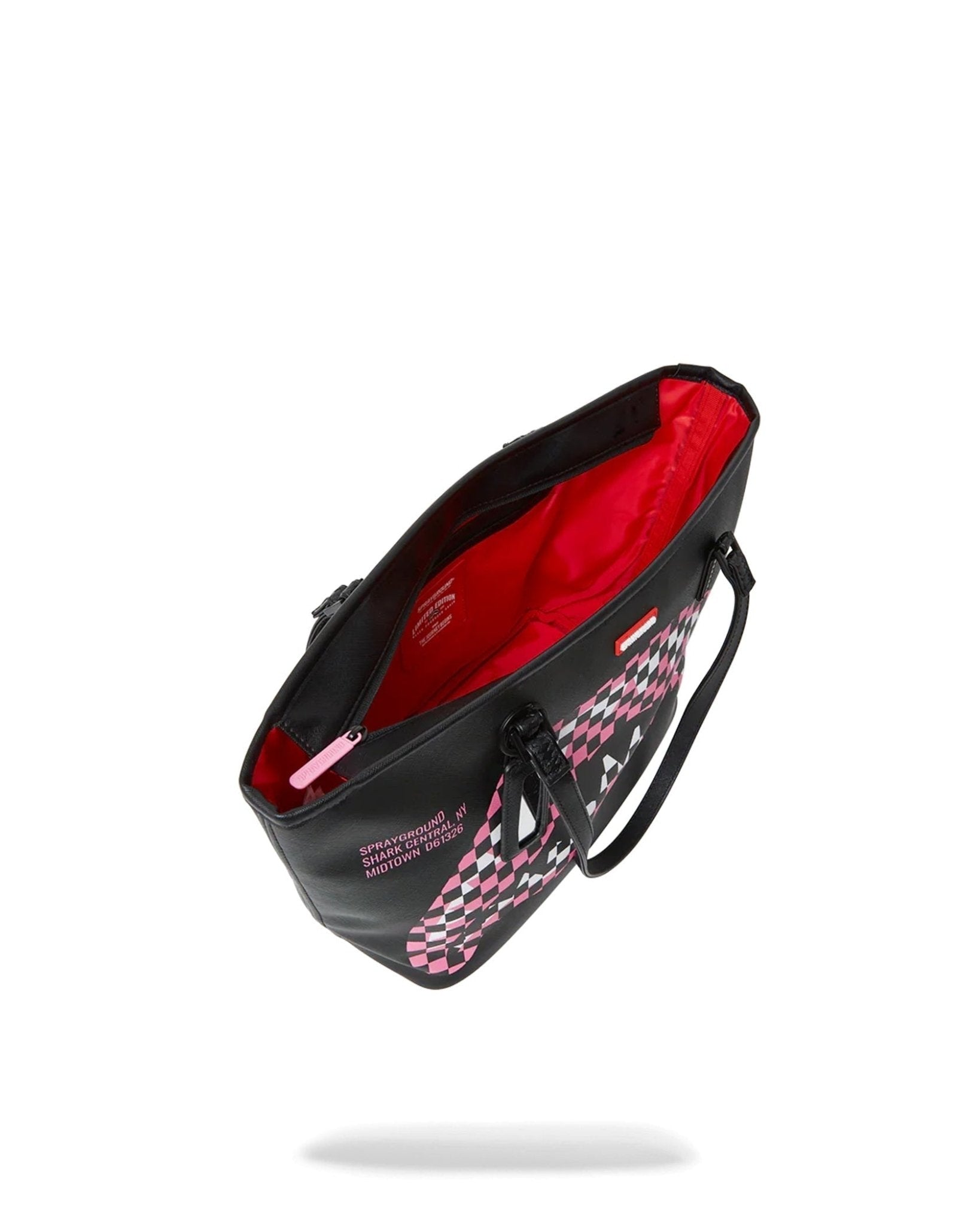 Sac - SHARK CENTRAL BREAKUP CHECK SORBET GREY TOTE - SPRAYGROUND-Magna-Carta