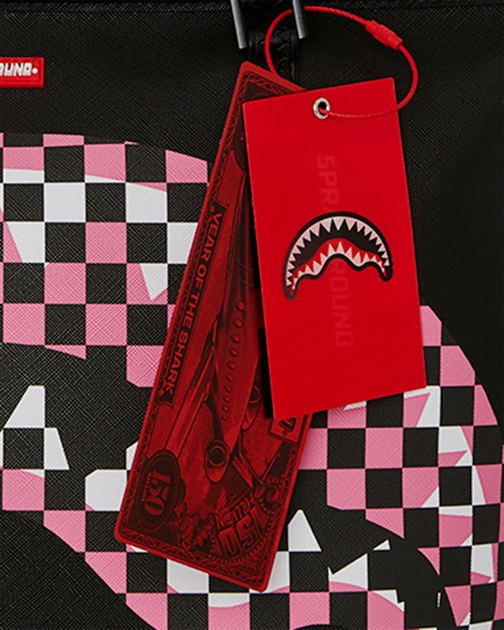 Sac - SHARK CENTRAL BREAKUP CHECK SORBET GREY TOTE - SPRAYGROUND-Magna-Carta