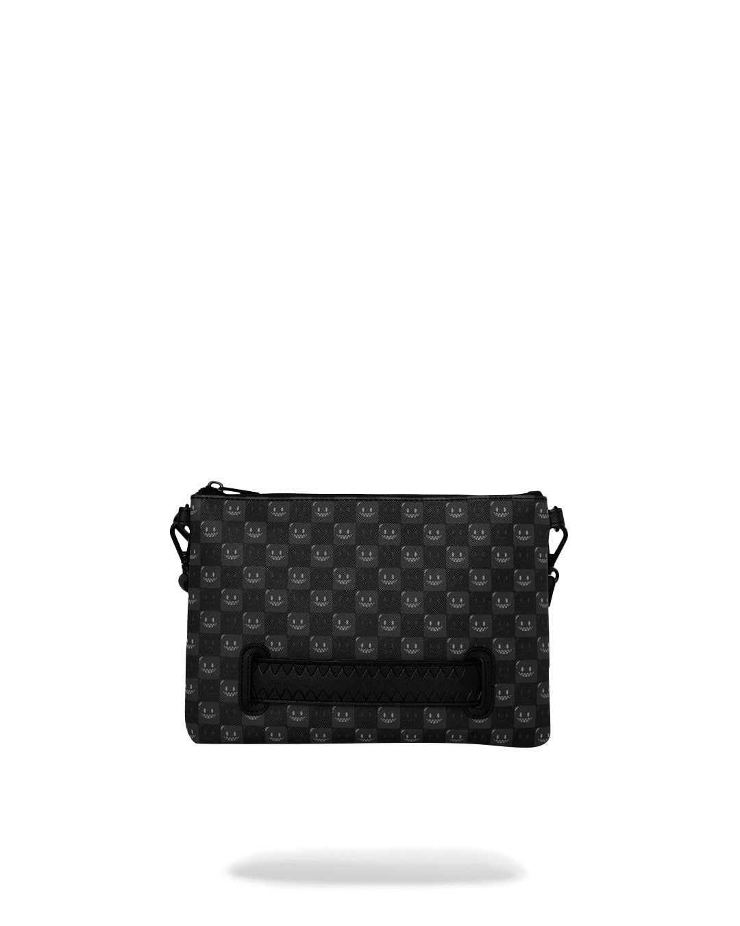 Sac - SHARKS IN PARIS WTF BUBBLY BLACK CHECK CROSSOVER CLUTCH - SPRAYGROUND-Magna-Carta