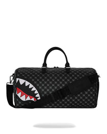 Sac - SHARKS IN PARIS WTF BUBBLY BLACK CHECK LARGE DUFFLE - SPRAYGROUND-Magna-Carta