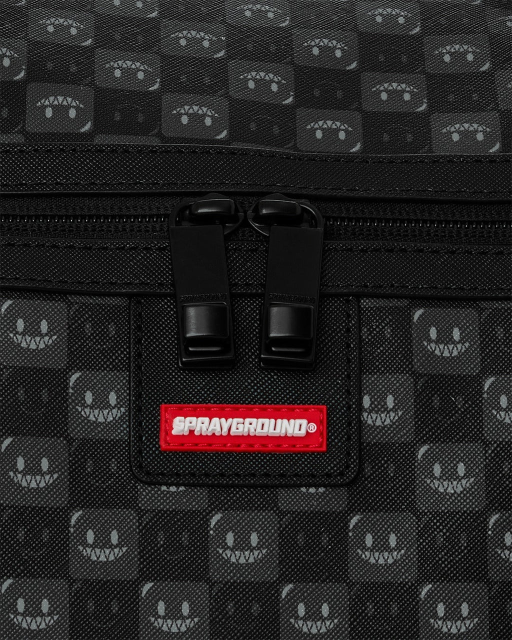 Sac - SHARKS IN PARIS WTF BUBBLY BLACK CHECK LARGE DUFFLE - SPRAYGROUND-Magna-Carta
