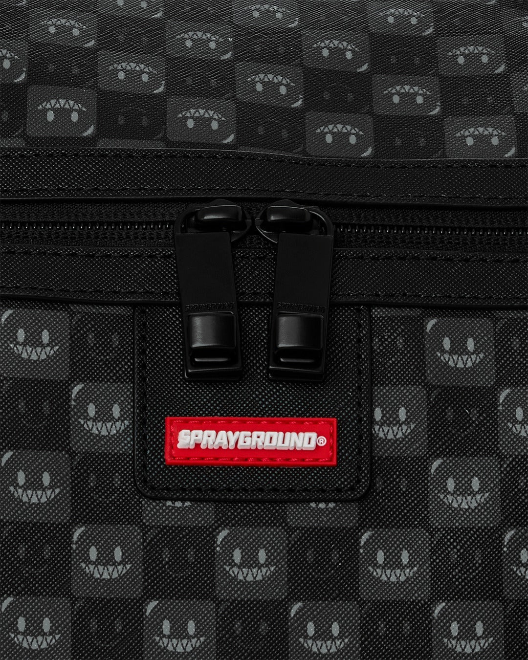 Sac - SHARKS IN PARIS WTF BUBBLY BLACK CHECK LARGE DUFFLE - SPRAYGROUND-Magna-Carta