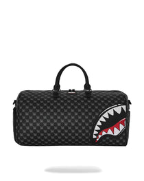 Sac - SHARKS IN PARIS WTF BUBBLY BLACK CHECK LARGE DUFFLE - SPRAYGROUND-Magna-Carta