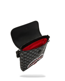 Sac - SHARKS IN PARIS WTF BUBBLY BLACK CHECK MESSENGER SLING - SPRAYGROUND-Magna-Carta