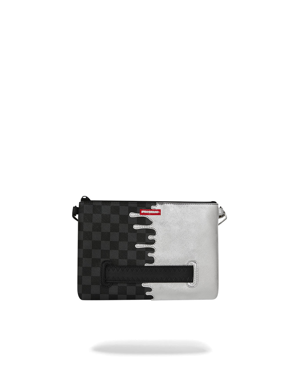 Sac - SILVER SIDE DRIP BLACK CHECK CROSSBODY POUCHETTE - SPRAYGROUND-Magna-Carta