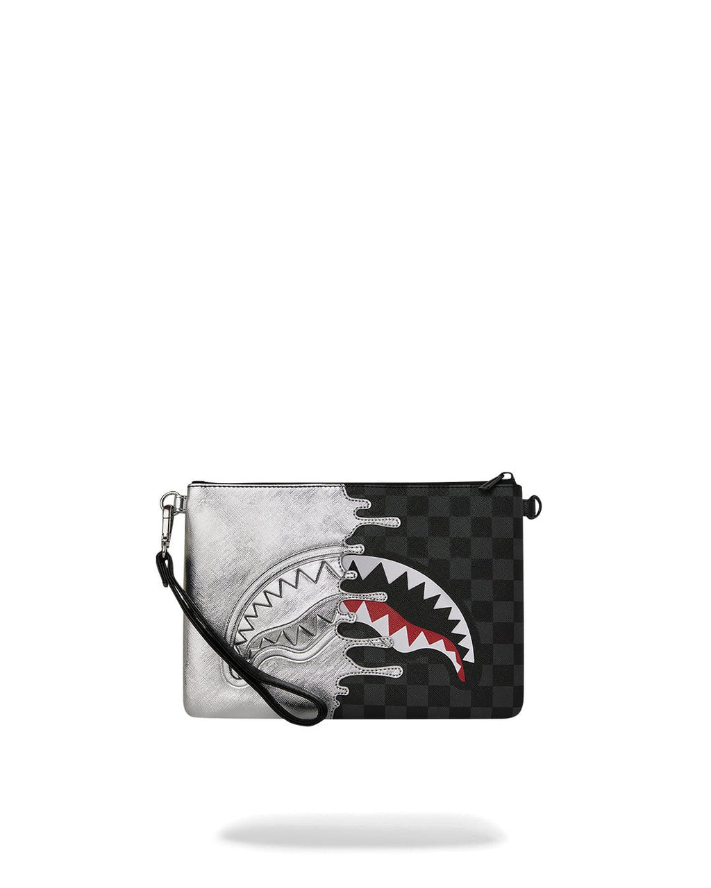 Sac - SILVER SIDE DRIP BLACK CHECK CROSSBODY POUCHETTE - SPRAYGROUND-Magna-Carta