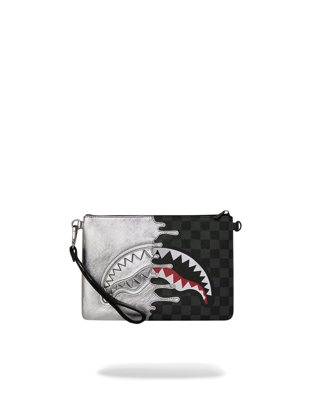 Sac - SILVER SIDE DRIP BLACK CHECK CROSSBODY POUCHETTE - SPRAYGROUND-Magna-Carta