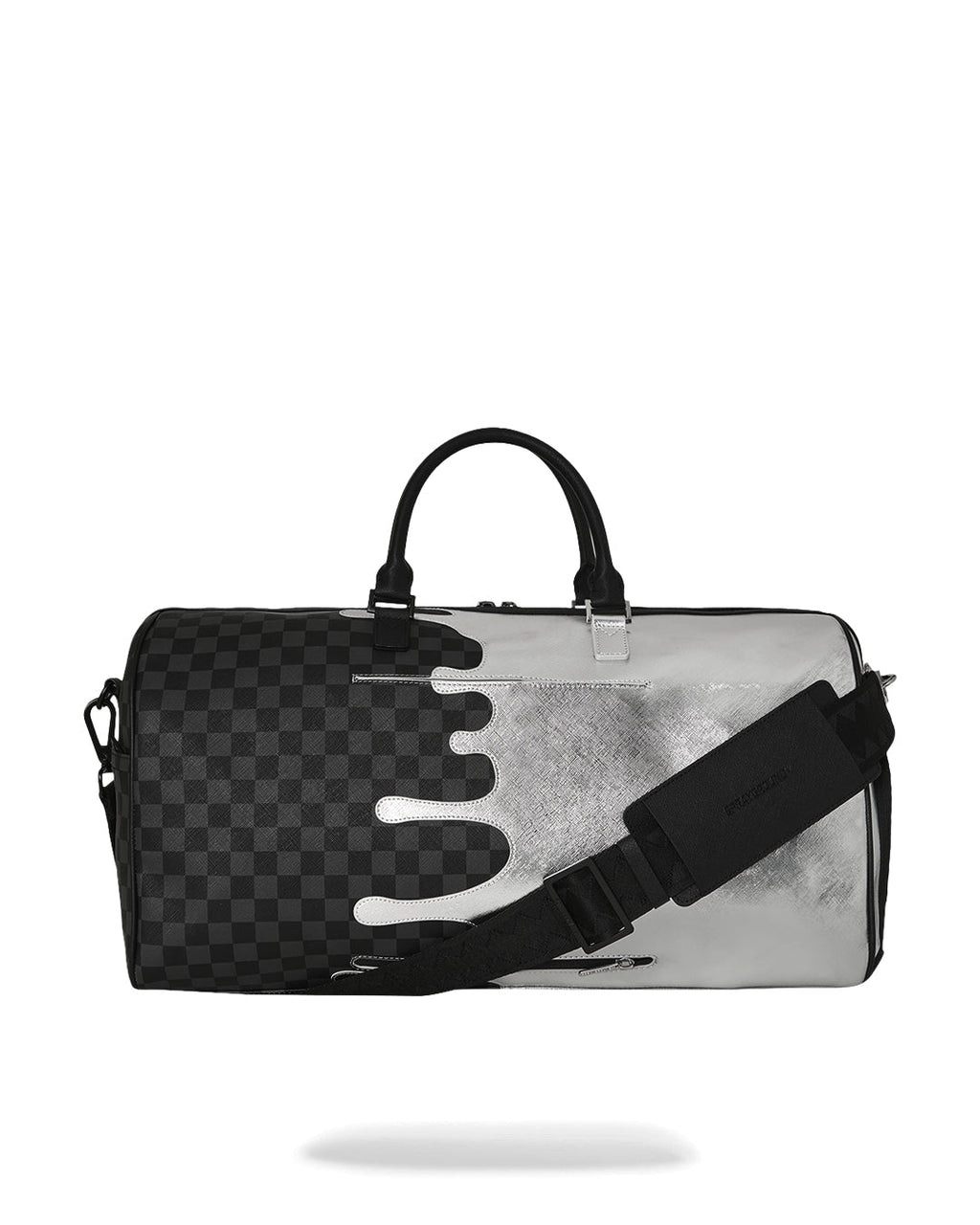 Sac - SILVER SIDE DRIP BLACK CHECK LARGE DUFFLE - SPRAYGROUND-Magna-Carta