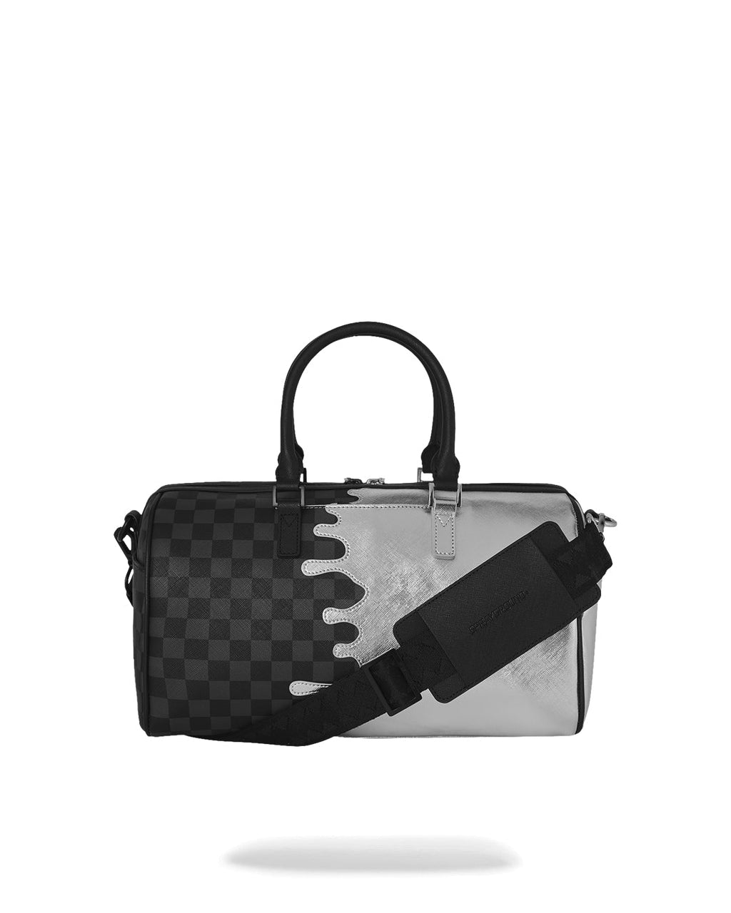 Sac - SILVER SIDE DRIP BLACK CHECK MINI DUFFLE - SPRAYGROUND-Magna-Carta
