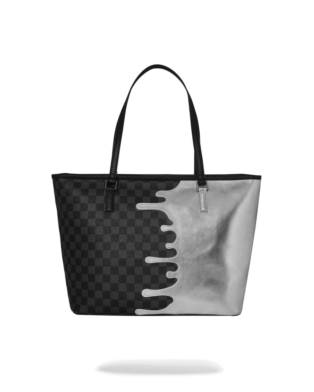 Sac - SILVER SIDE DRIP BLACK CHECK TOTE - SPRAYGROUND-Magna-Carta