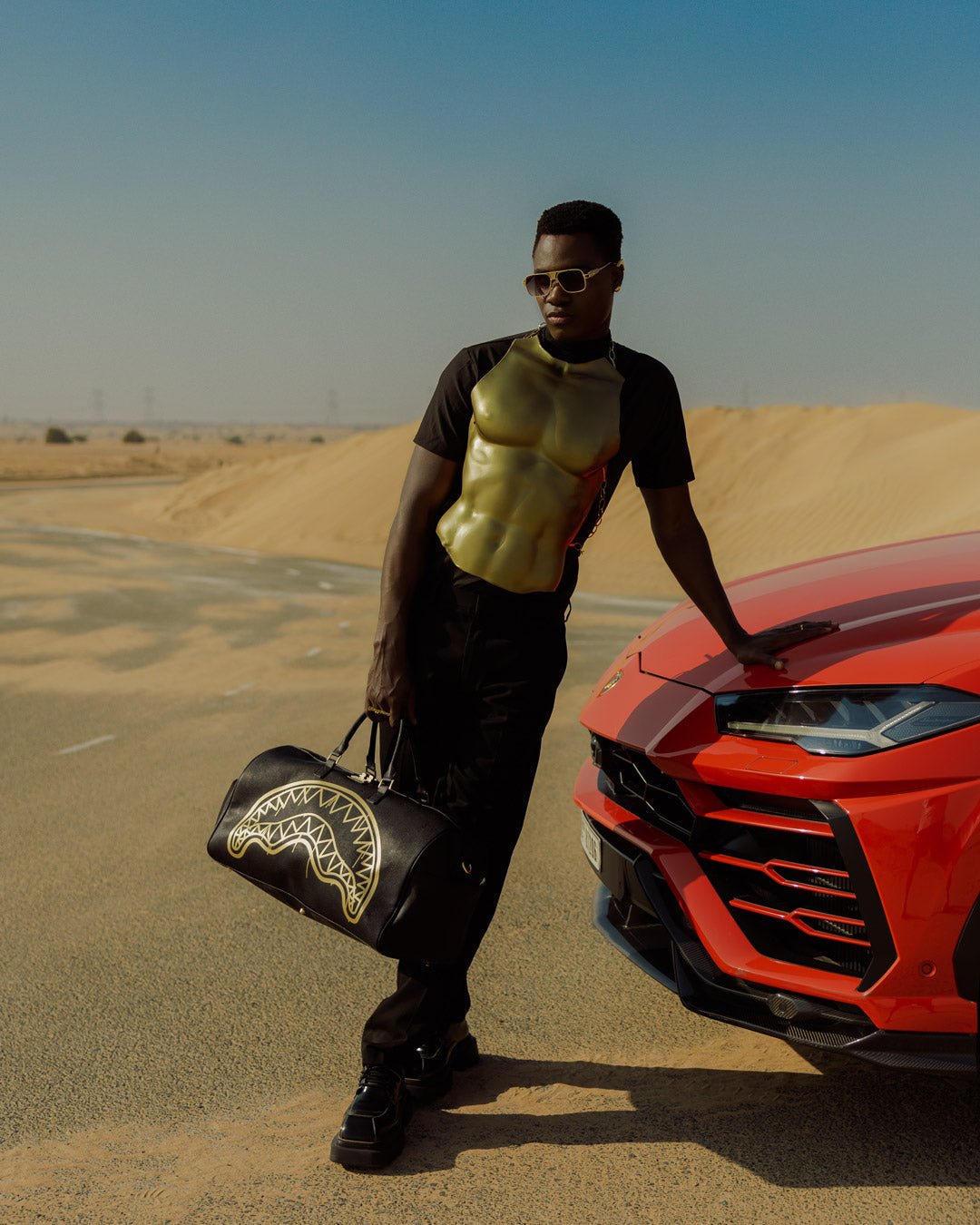 Sac - THAT GOLD DRAP DUFFLE - SPRAYGROUND-Magna-Carta