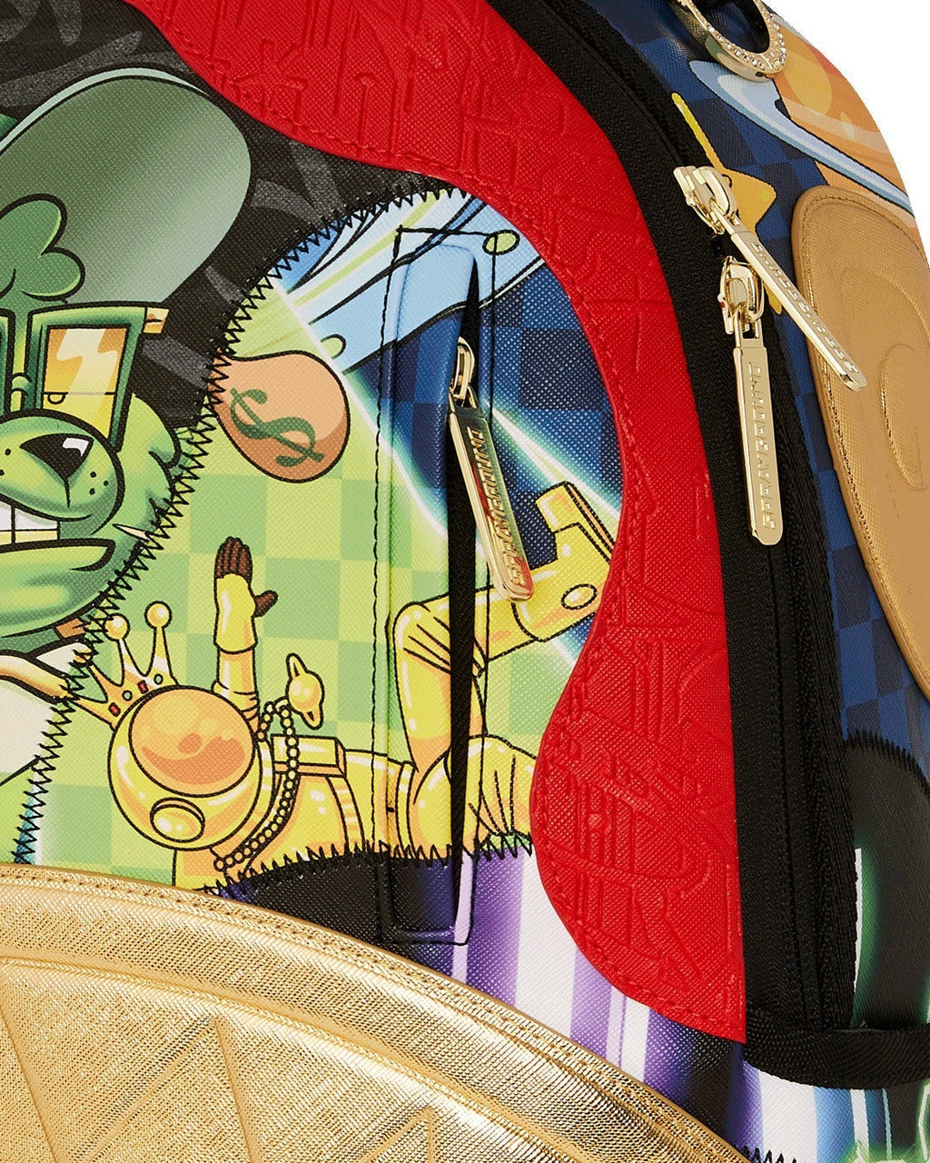 Sac à dos - 15 YEARS GOLD AND SPLICED DLXV BACKPACK - SPRAYGROUND-Magna-Carta