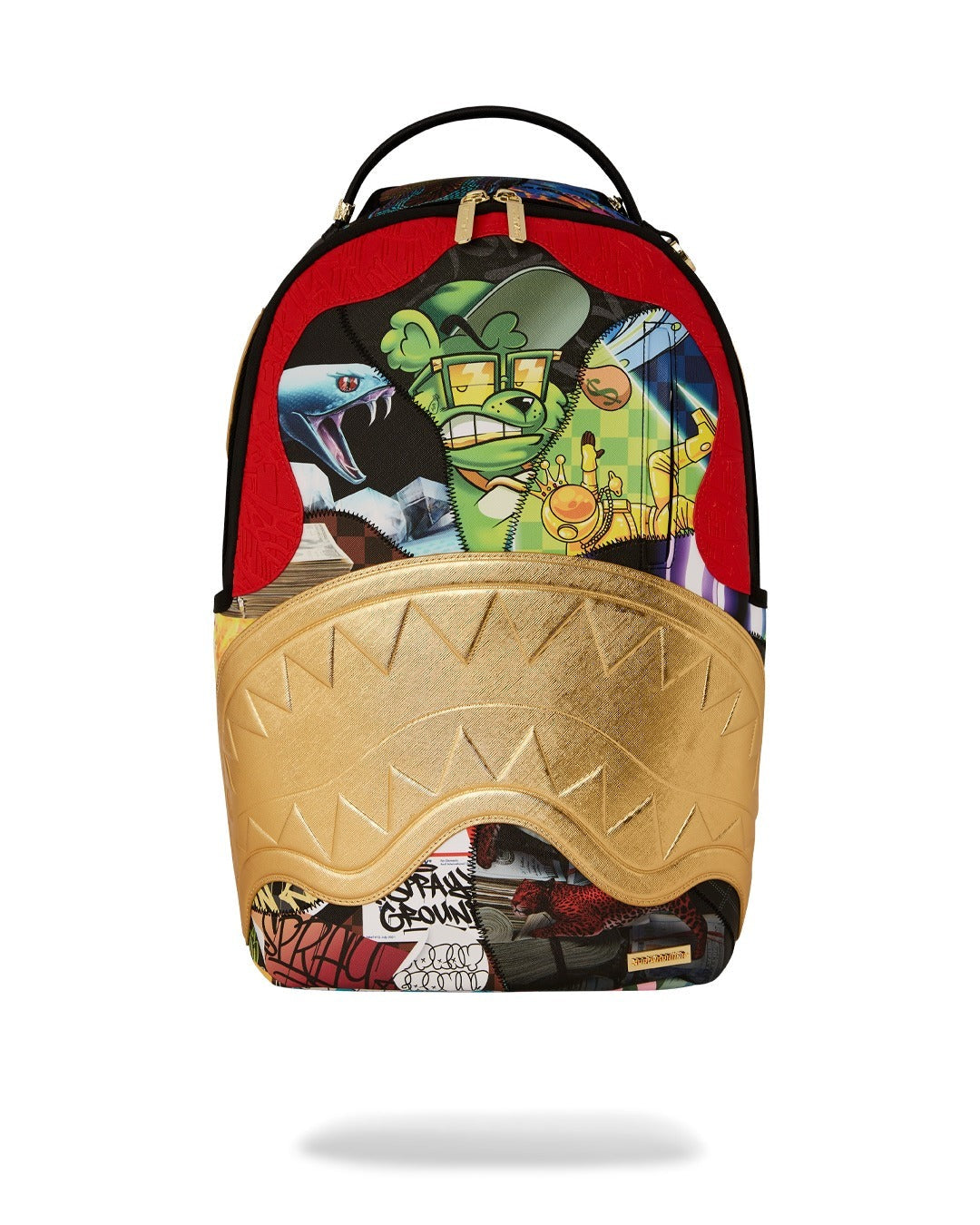 Sac à dos - 15 YEARS GOLD AND SPLICED DLXV BACKPACK - SPRAYGROUND-Magna-Carta Main image