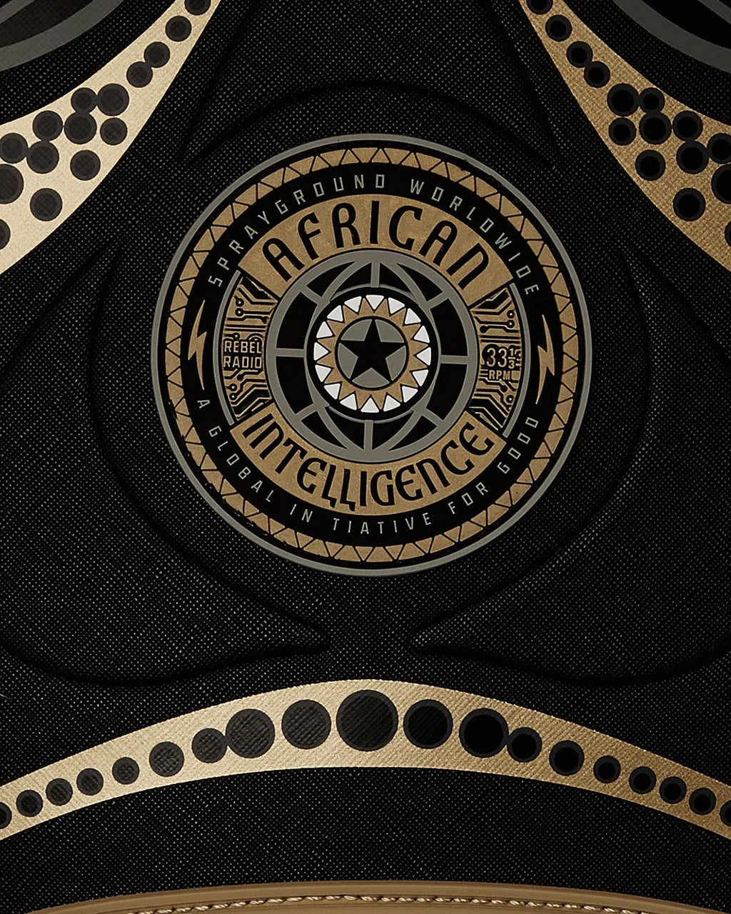 Sac à dos - AI WONDERLAND GOLD AND BLACK BACKPACK - SPRAYGROUND-Magna-Carta
