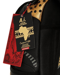 Sac à dos - AI WONDERLAND GOLD AND BLACK BACKPACK - SPRAYGROUND-Magna-Carta
