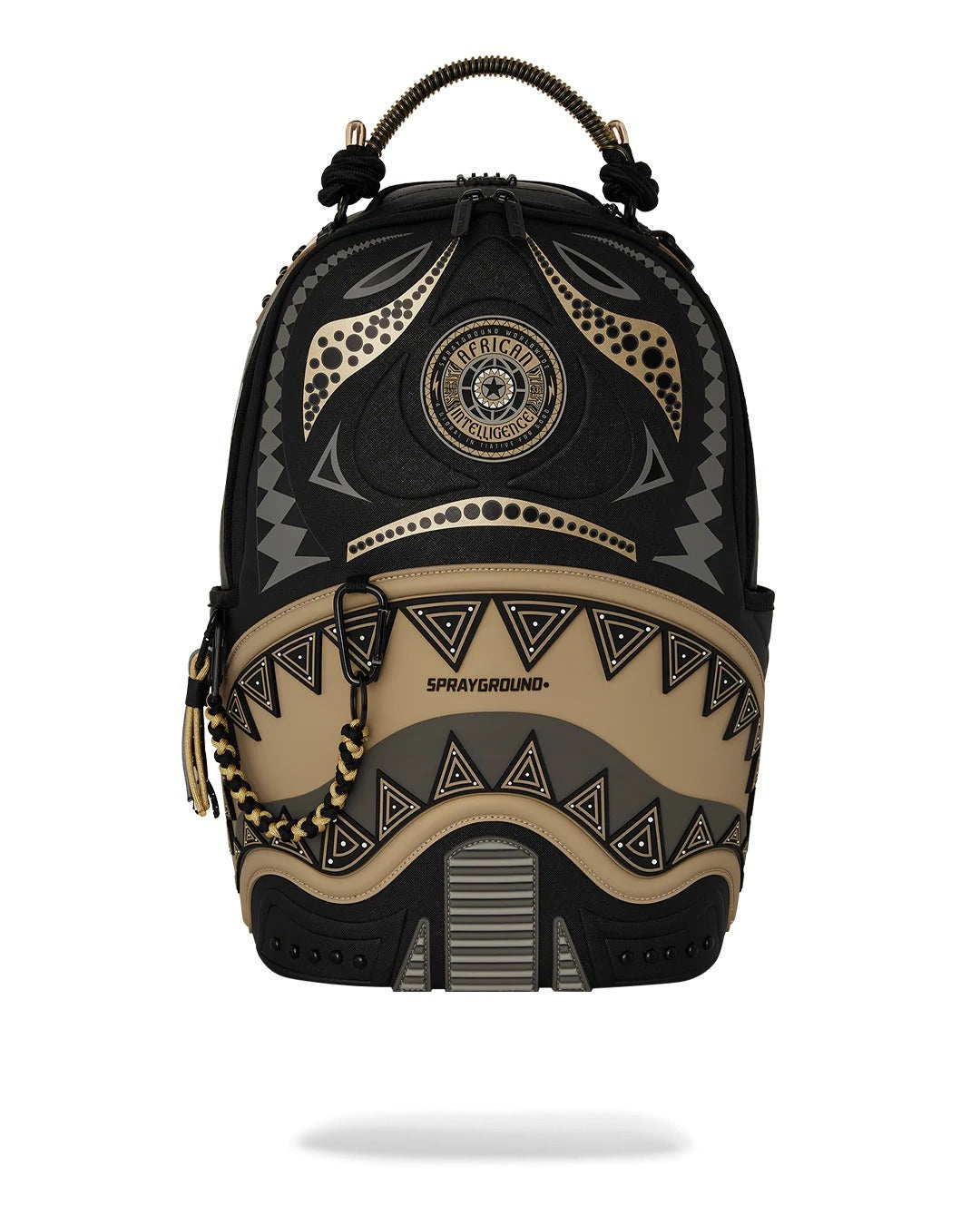 Sac à dos - AI WONDERLAND GOLD AND BLACK BACKPACK - SPRAYGROUND-Magna-Carta Main image