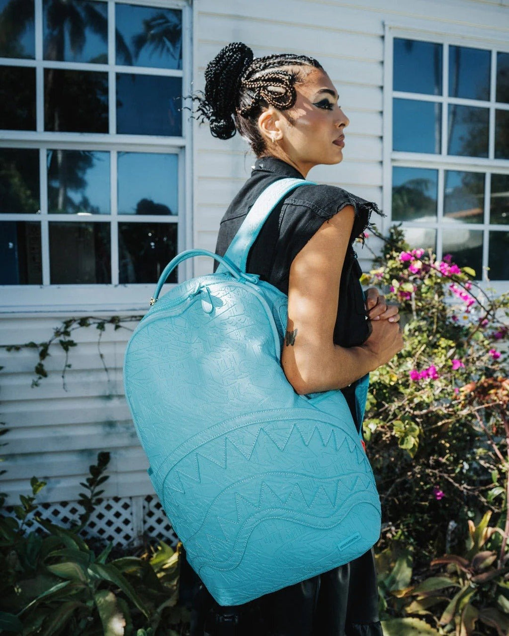 Sac à dos - AQUA EMBOSSED GRAFFITI - SPRAYGROUND-Magna-Carta