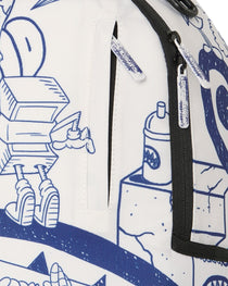 Sac à dos - BLUE INK DOODLE BACKPACK - SPRAYGROUND-Magna-Carta