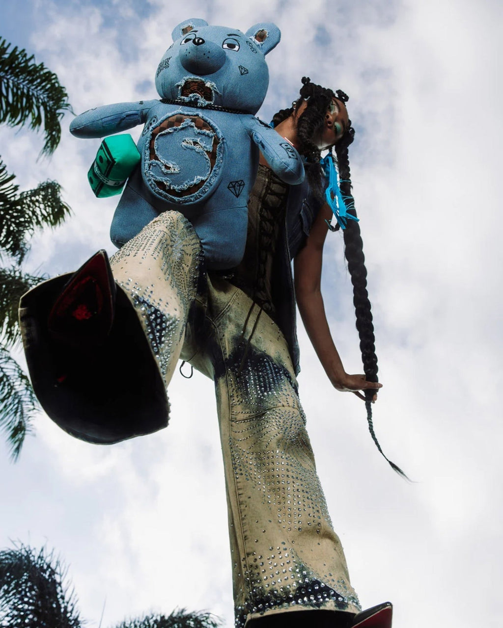 Sac à dos - DENIM SHARK MONEYBEAR TEDDY BEAR - SPRAYGROUND-Magna-Carta