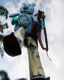 Sac à dos - DENIM SHARK MONEYBEAR TEDDY BEAR - SPRAYGROUND-Magna-Carta